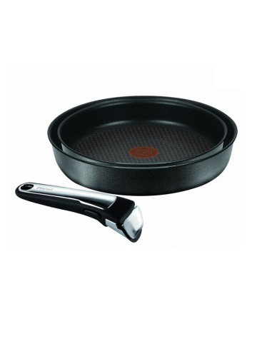 Set de 2 Poêles de diamètres 24 et 28 cm + 1 Poignée Clipsable Tefal 