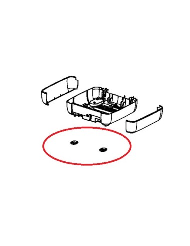 Pieds x2 Avant pour Gaufrier WD700412 Krups