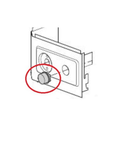 Bouton Chrome pour Expresso BCO410.1 DELONGHI
