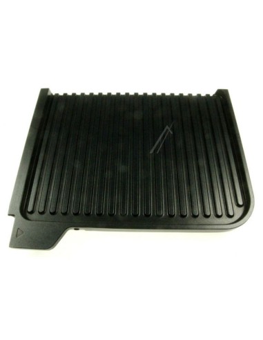 Plaque Droite Grise pour Barbecue Family / Flavor / Grill Téfal