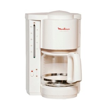 Bol / Verseuse 15 Tasses en Verre avec Couvercle Anti-Goutte Blanc pour Cafetière Heliora Moulinex 