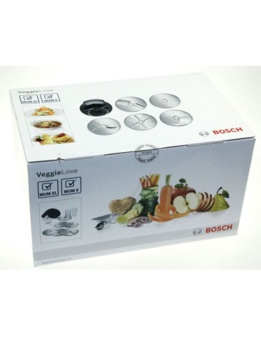 Kit Accessoires VeggieLove pour Robot Cuisine MUM86R1/05 Bosch