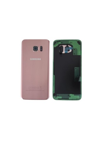 Vitre Arrière Coloris Rose pour Galaxy S7 Edge Samsung