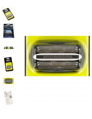 Tête de Rasoir Noir Cassette serie 3 pour Rasoir 5414 Braun