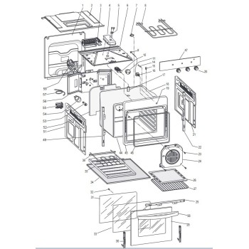 Vitre Intérieur de Porte de Four pour Four FH51IX Ariston HOTPOINT