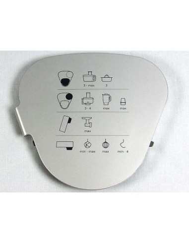 Couvercle Sortie Moyenne Gris pour Kitchen Machine Robot Prospero KM 286... KENWOOD