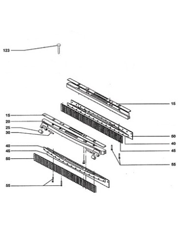 Kit Lamelles Avant 234/340 pour Autolaveuses Nilfisk