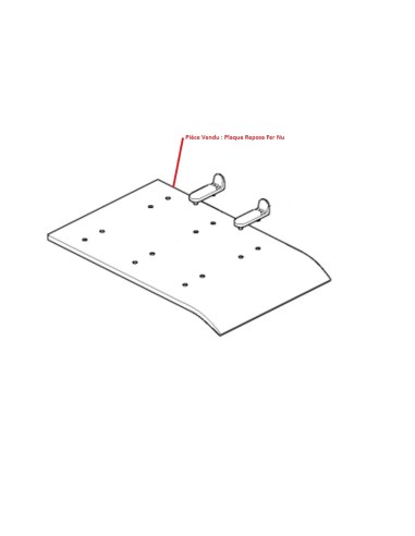 Repose Fer (Plaque) pour Centrale Vapeur Linea 2.0 Domena