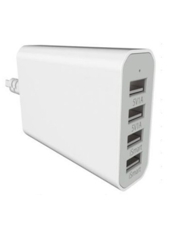 Chargeur Multi-Port USB avec 4 Prises USB Blanc