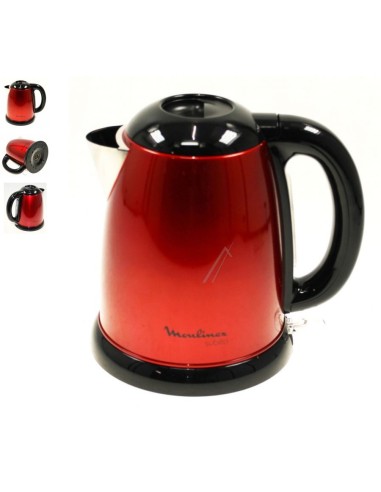 Bouilloire Complète (Couvercle + Ressort + Poignée + Bouilloire avec Bouton + Base) pour Bouilloire Subito 1,7L Moulinex