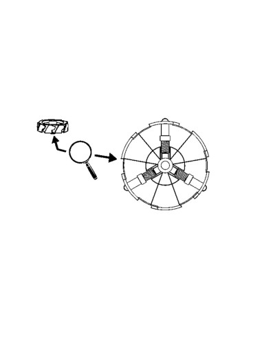 Arbre de Transmission pour Centrifugeuse Frutelia JU350B39/A90 Moulinex