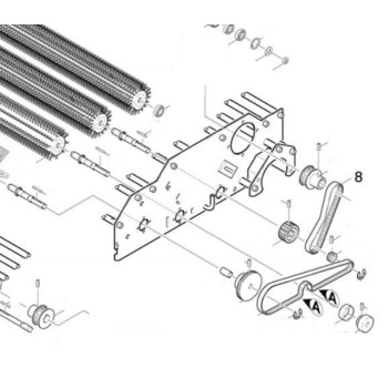 Courroie pour Autolaveuse / Aspiro-Laveuse BR 1000 BAT Kärcher