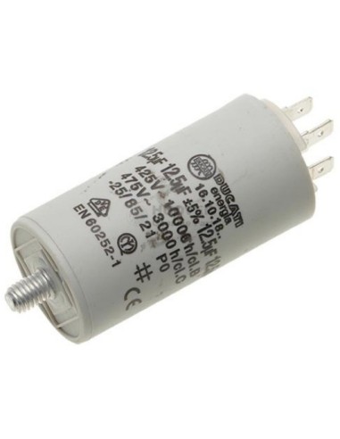 Condensateur 12.5UF 450V pour Lave-Linges Hoover / Ariston / Brandt / Rosières / Whirlpool...