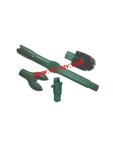 Kit Passe Partout de 3 Accessoires + Adaptateur pour Aspirateur VK 121 et 122 Vorwerk