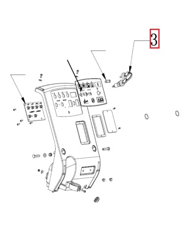 Interrupteur Commandé avec Clé pour Autolaveuse BA 531 D ST Nilfisk 