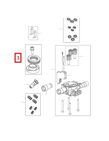 Kit Disque Oblique pour Nettoyeur Haute Pression C 100 / 105 / 110 / 120 Nilfisk