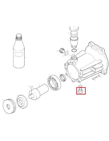 Vis de Fermeture M14X1.5 pour Nettoyeur Haute Pression Eau Froide Thermique HD 901 B Kärcher