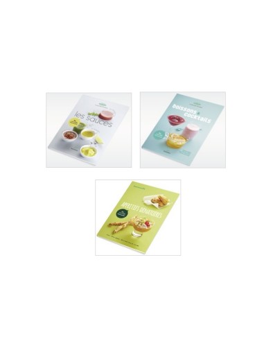 Carnet Apéritifs + Carnet Boissons + Carnet Sauces pour Thermomix TM31 Vorwerk