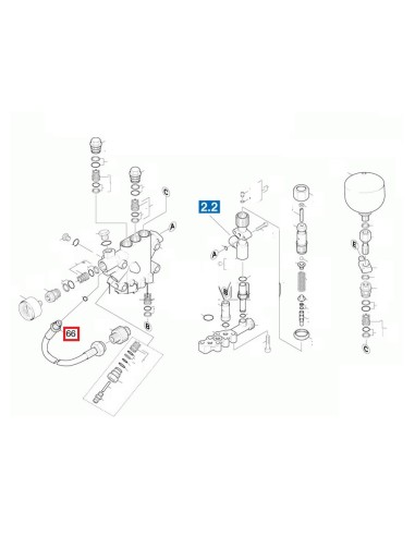 Tube du Flexible pour Nettoyeur Haute Pression HDS 551 C ECO Kärcher