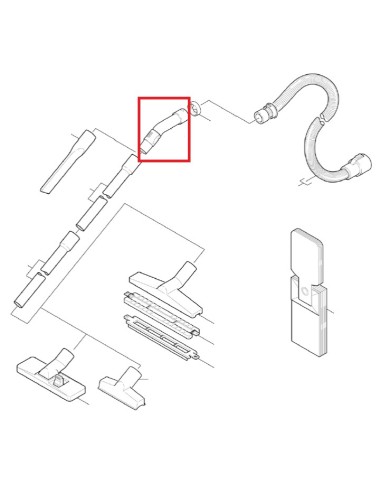 Coude pour Aspirateur Eau et Poussières 2000E Kärcher