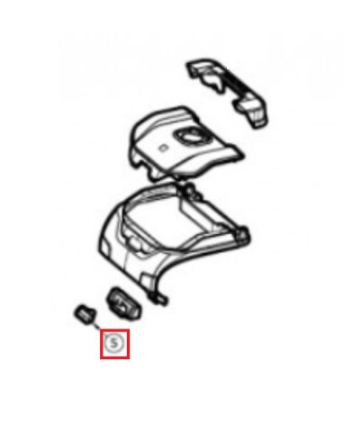 Bouton Complet Gris pour Robot Aquavac 500 Hayward