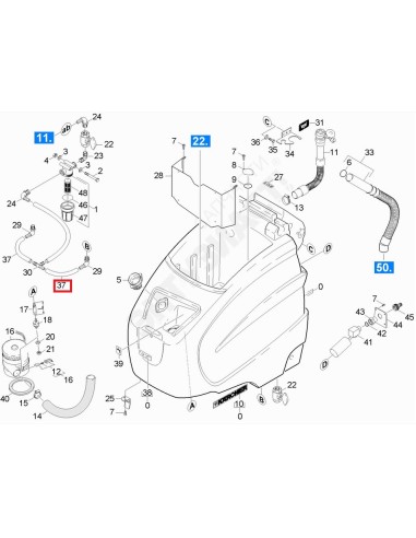 Tuyau Flexible pour Auto-Laveuse BD 530 Bp Pack Kärcher