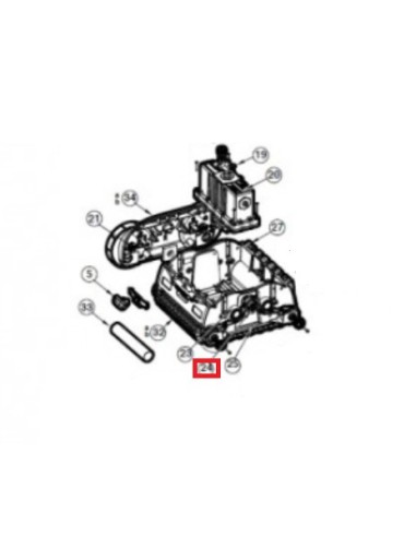 Ensemble Palier Moteur pour Robot Aquavac 500...