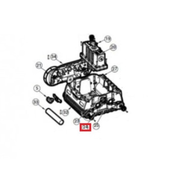 Ensemble Palier Moteur pour Robot Aquavac 500 Hayward