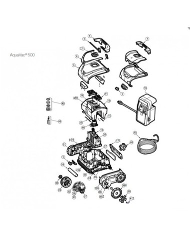 Kit de Connecteur Câble Moteur pour Robot Aquavac 500 Hayward