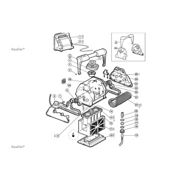 Embase de Connecteur Molex pour Robot Aquavac Hayward