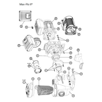Vis de Diffuseur x3 pour Pompe Max - Flo II Hayward