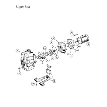Plateau D'assemblage pour Pompe Super Spa Hayward