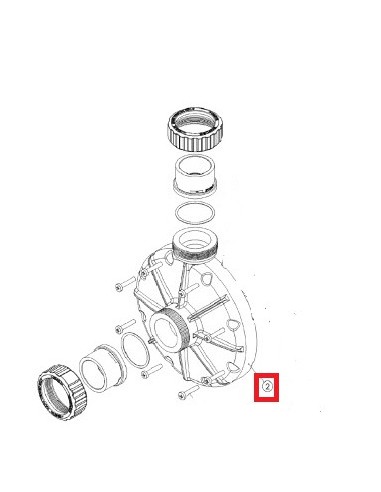 Couvercle de Corps pour Pompe Booster Pump Hayward