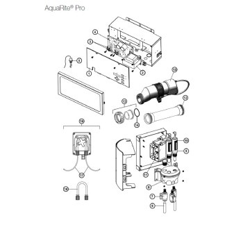 Kit de Tuyaux pour Traitement de  L'eau AquaRite Pro Hayward