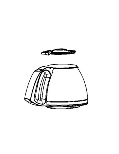 Verseuse + Couvercle pour Cafetière Delfini Plus Tefal