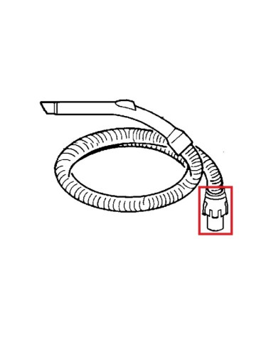 Raccord Flexible Gris pour Aspirateur Soam / Neo Rowenta