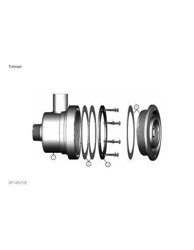 Face Avant + Joint pour TurboJet Hayward 