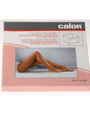 Lot de 5 Filtres pour Appareil d'Epilation à la Cire Chaude Epilacire Calor