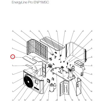 Panneau Support pour Pompes à Chaleur EnergyLine Pro ENP1MSC Hayward