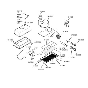 Filtre de Charbons Actif pour Hotte Bosch