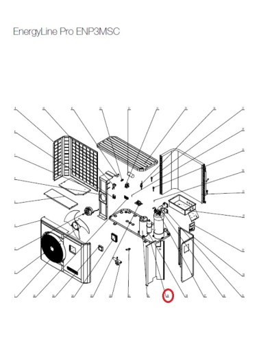 Panneau de Séparation pour Pompes à Chaleur EnergyLine Pro ENP3MSC Hayward