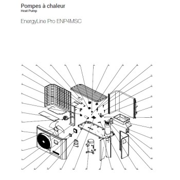 Condensateur Compresseur 98 µF pour Pompes à Chaleur EnergyLine Pro ENP4MSC Hayward