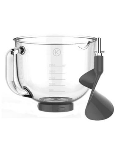 Bol en Verre + Mélangeur Delicat AX511 pour Robot KENWOOD