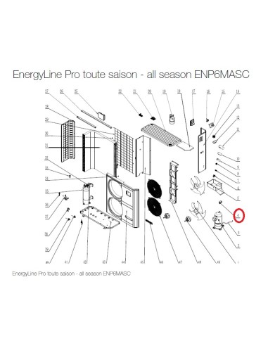 Poignée pour Pompes à Chaleur EnergyLine Pro Toute Saison ENP6MASC Hayward