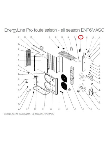 Trappe D'accès électrique pour Pompes à Chaleur EnergyLine Pro Toute Saison ENP6MASC Hayward
