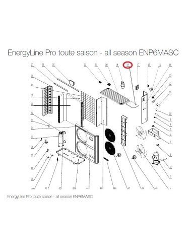 Panneau de Protection électrique pour Pompes à Chaleur EnergyLine Pro Toute Saison ENP6MASC Hayward