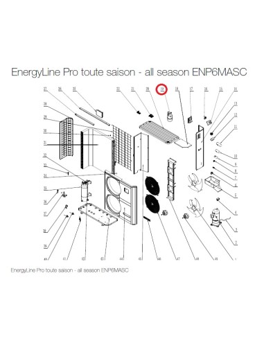 Réservoir de Liquide pour Pompes à Chaleur EnergyLine Pro Toute Saison ENP6MASC Hayward
