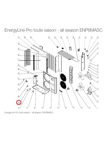 Valve pour Pompes à Chaleur EnergyLine Pro Toute Saison ENP6MASC Hayward