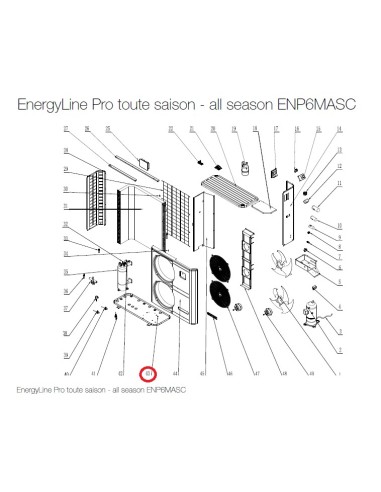 Fond pour Pompes à Chaleur EnergyLine Pro Toute Saison ENP6MASC Hayward