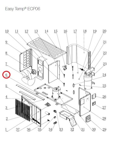 Fond pour Pompes à Chaleur Easy Temp ECP06 Hayward